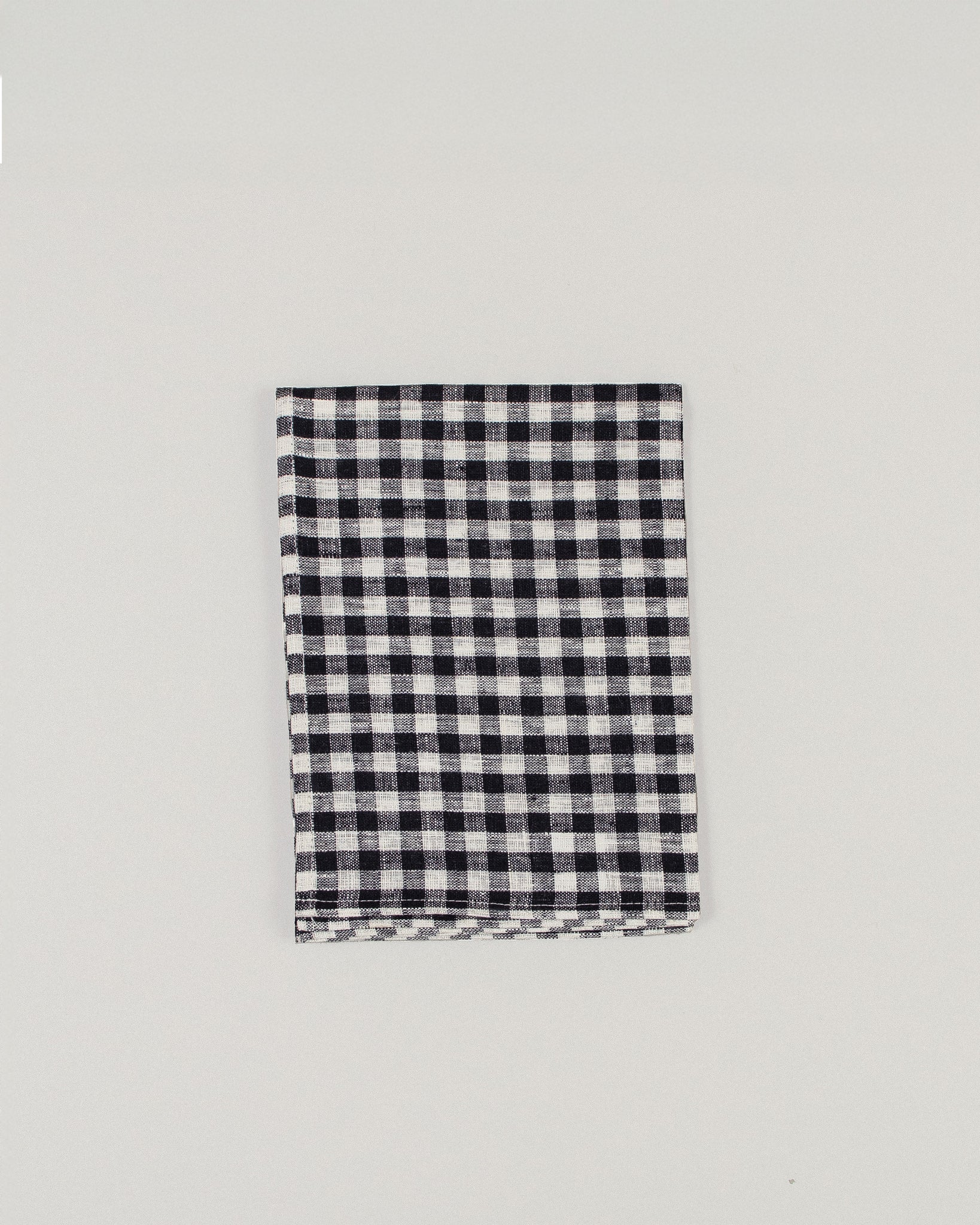 Navy Checked Kitchen Cloth