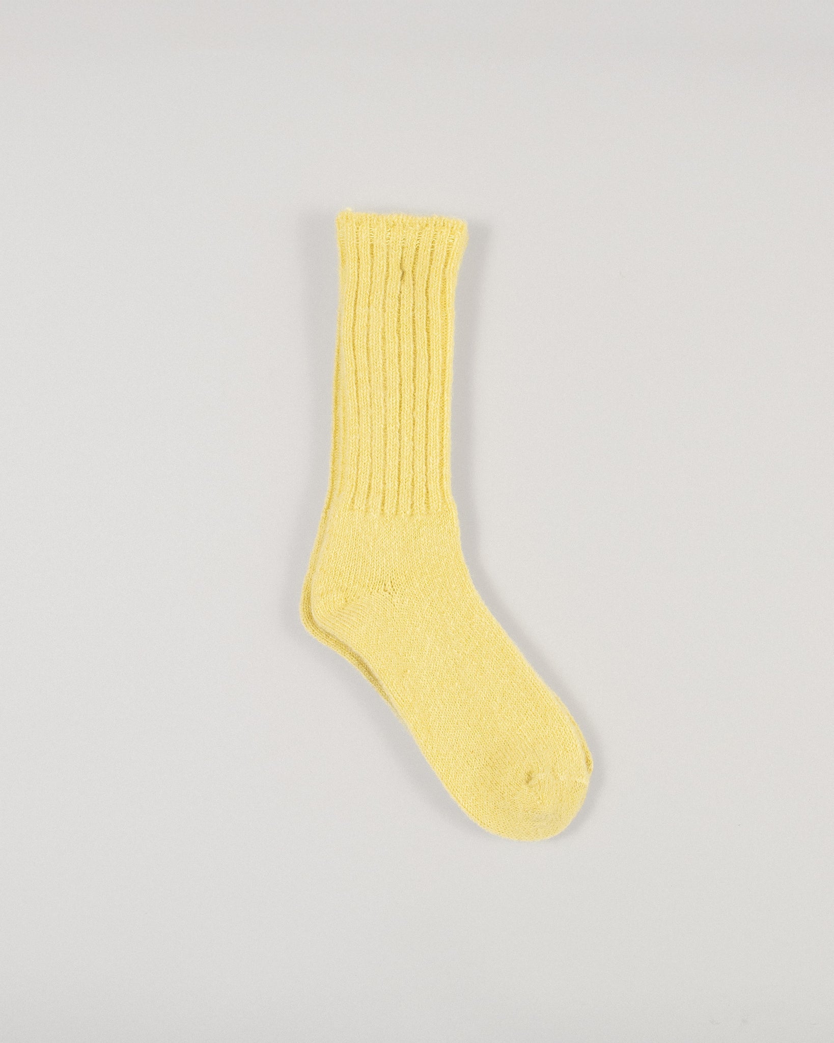 Yellow Mohair Socks