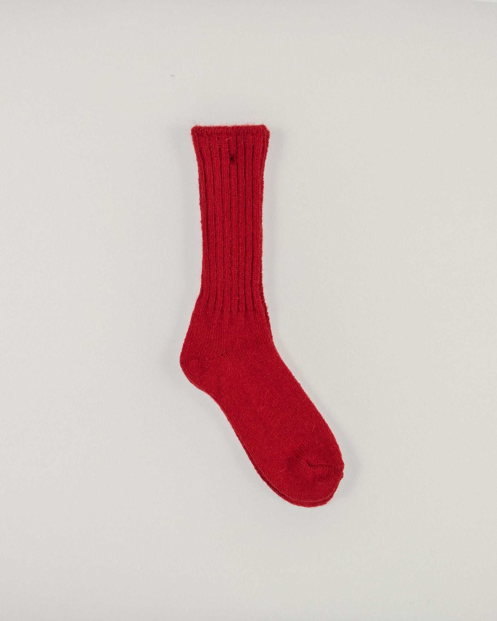 Red Mohair Socks