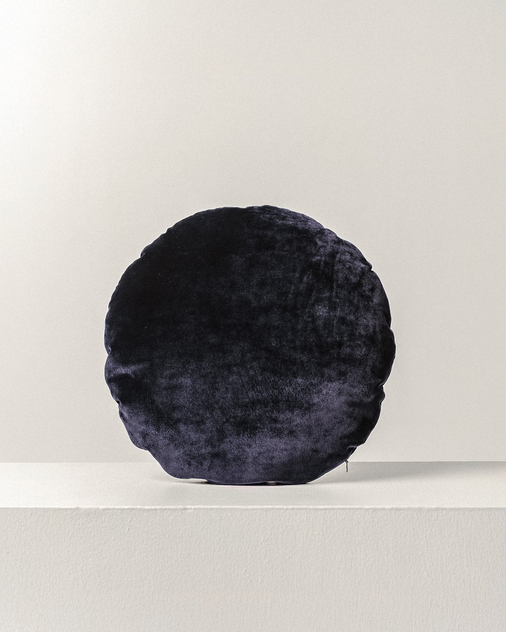 Baikal Blue Velvet Disc Cushion