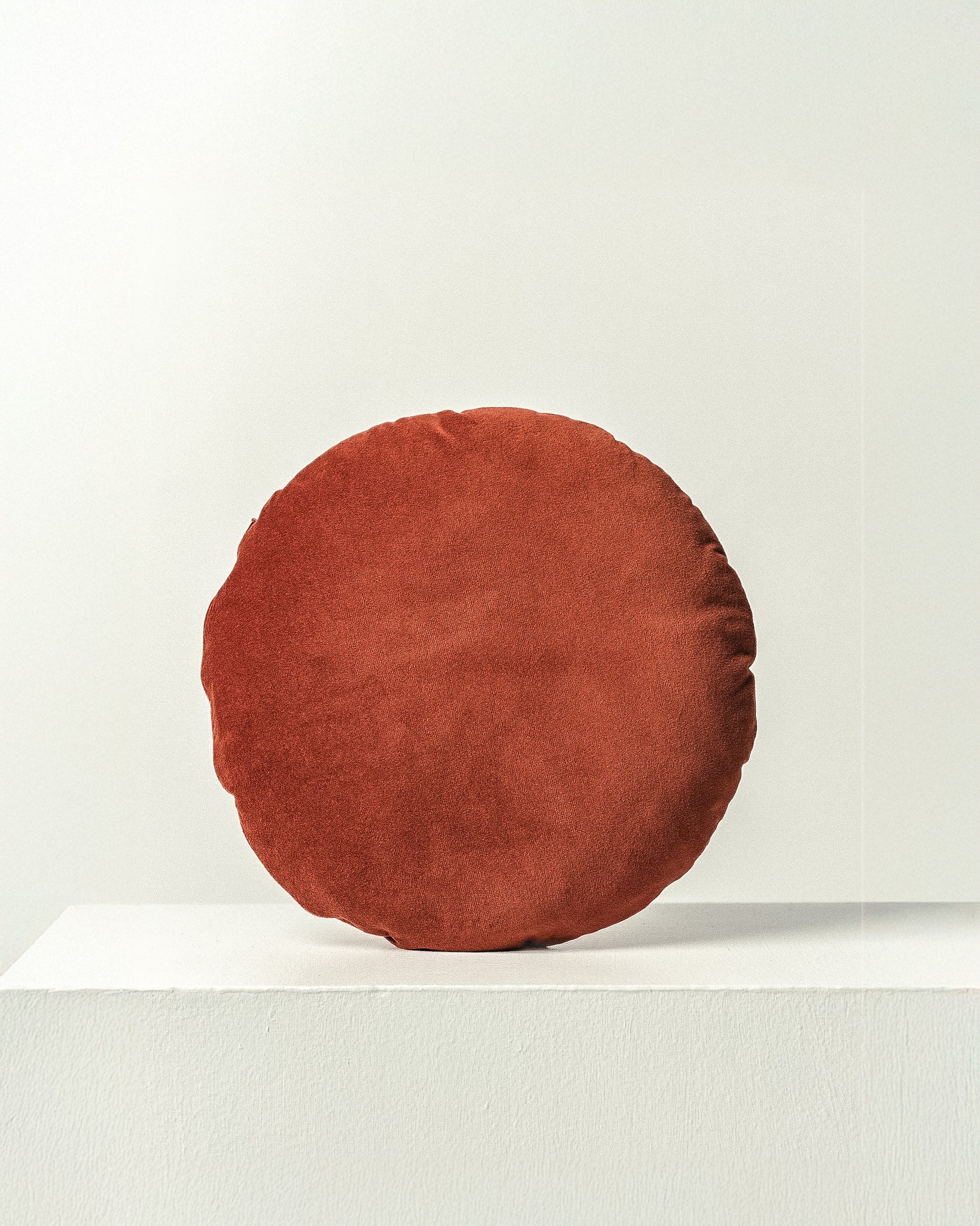 Burnt Umber Disc Cushion