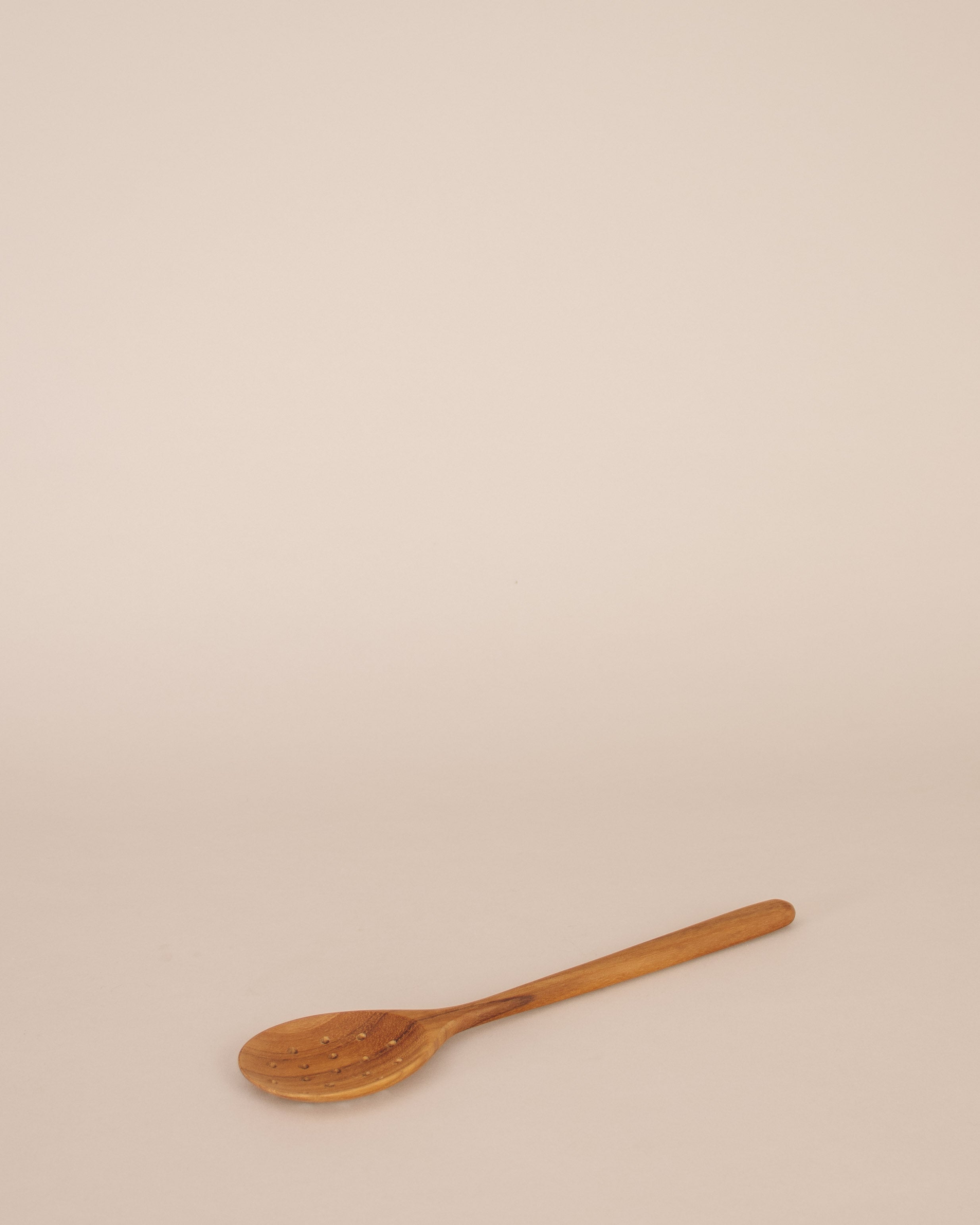 Perforated Teak Spoon - GOOD FRIEND