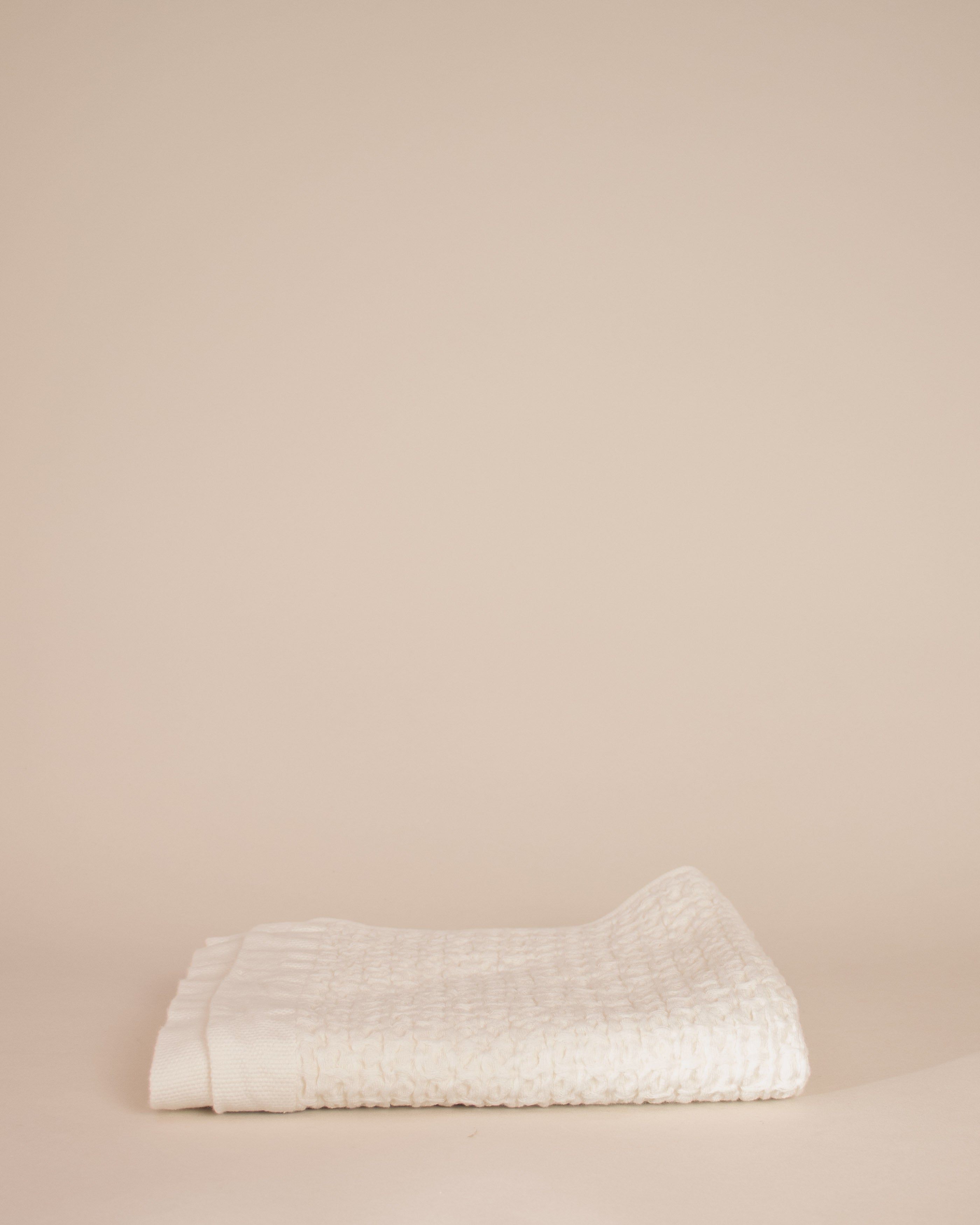 Ivory Lattice Linen Japanese Towels - GOOD FRIEND