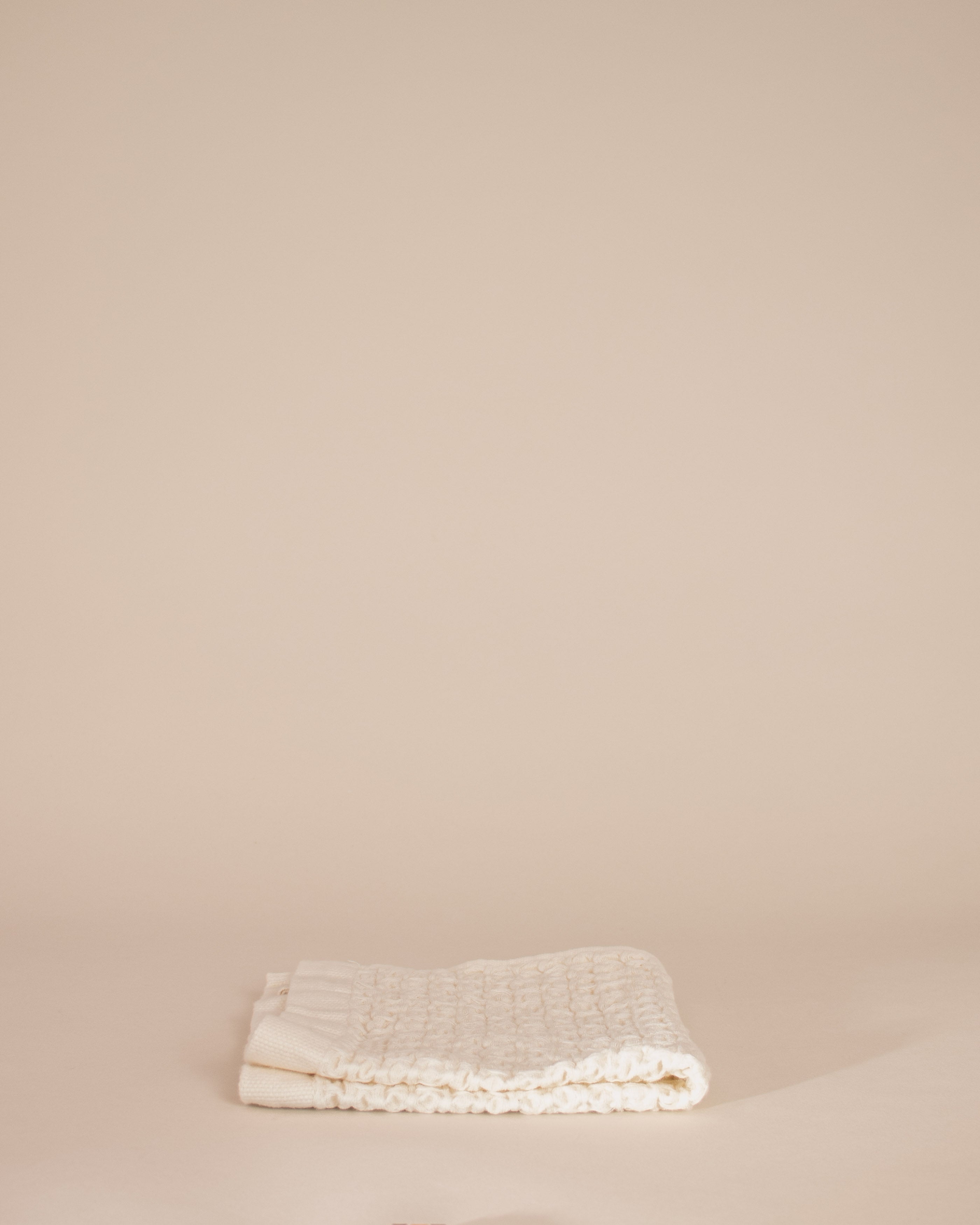 Ivory Lattice Linen Japanese Towels - GOOD FRIEND