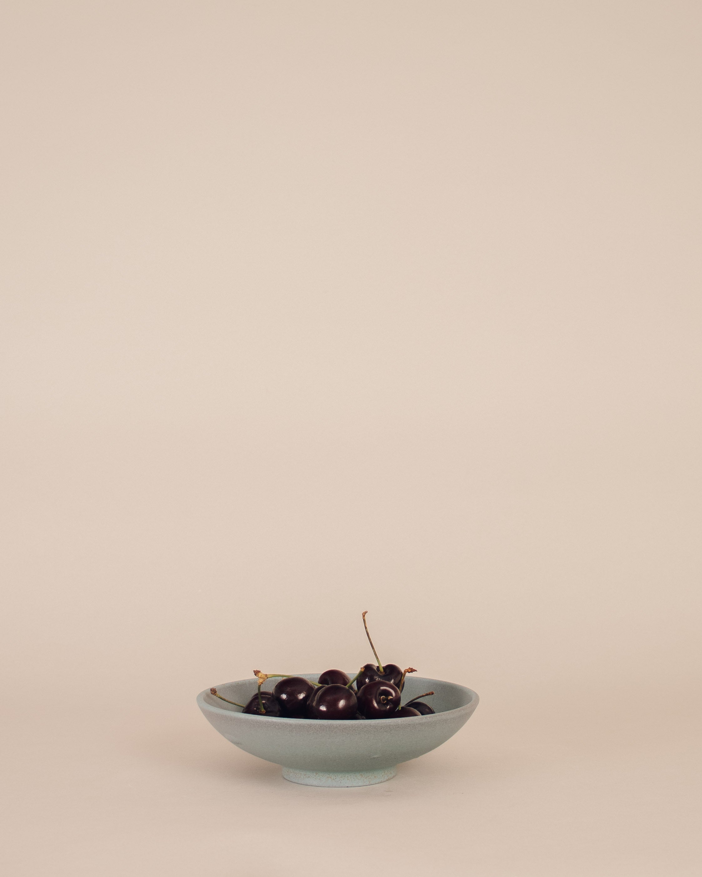 Blue-Brown Footed Bowl - GOOD FRIEND