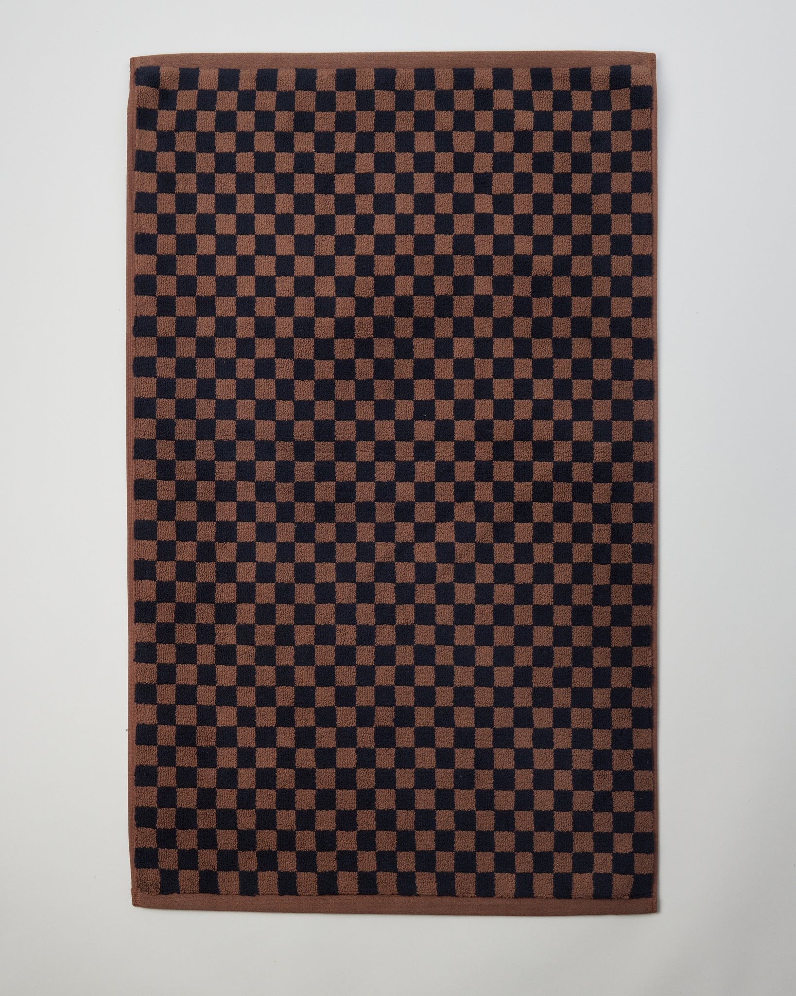 Brown and Black Checkered Bath Mat - GOOD FRIEND