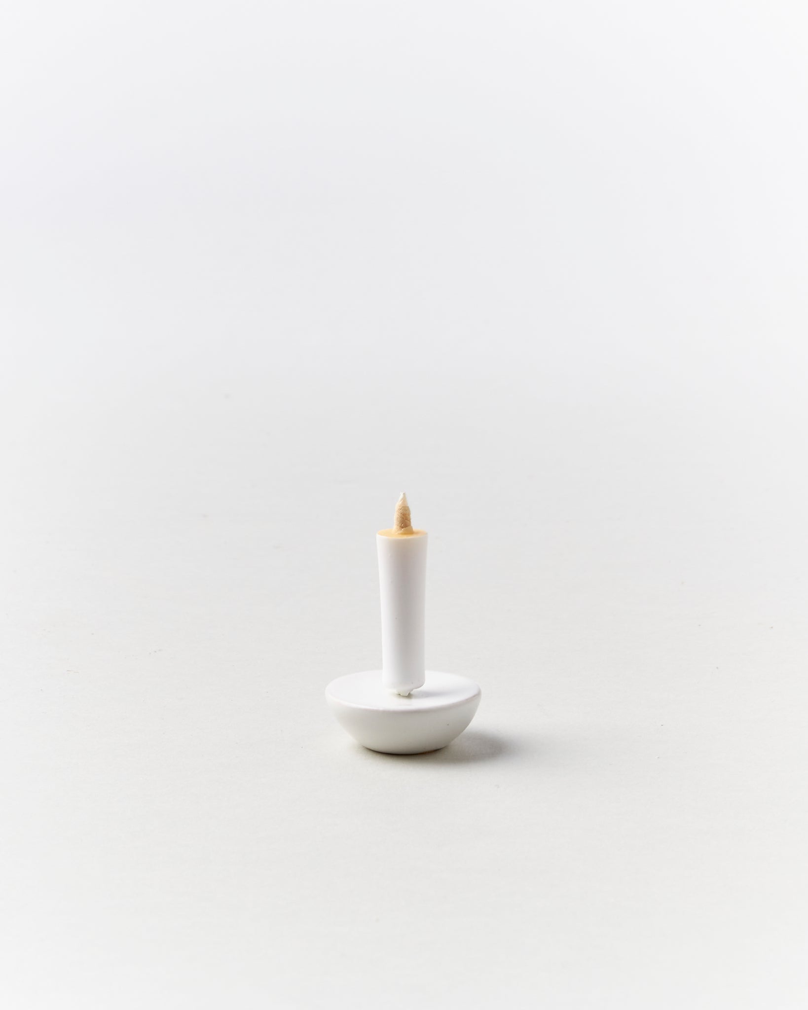 Ceramic Candle Holder in White - GOOD FRIEND