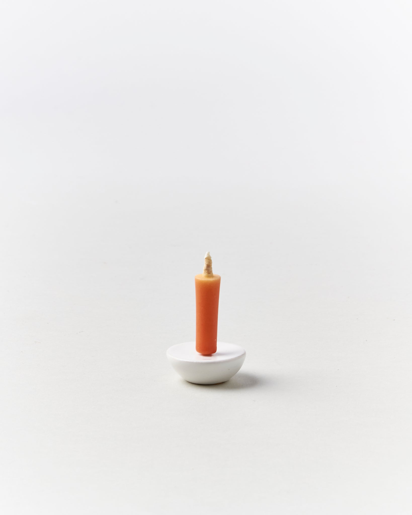 Ceramic Candle Holder in White - GOOD FRIEND