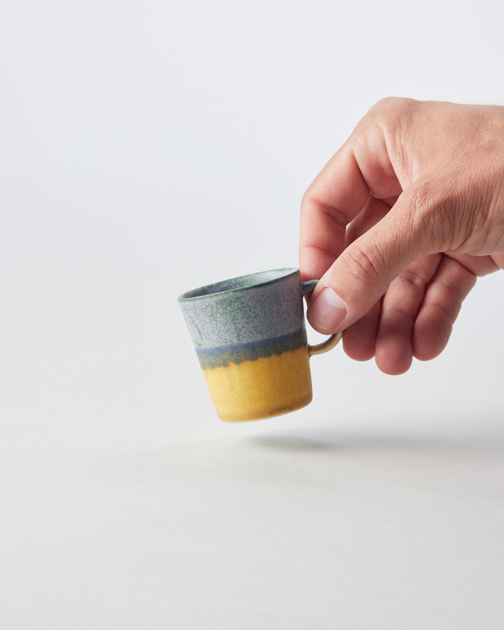 Espresso Cup in Yellow and Blue - GOOD FRIEND