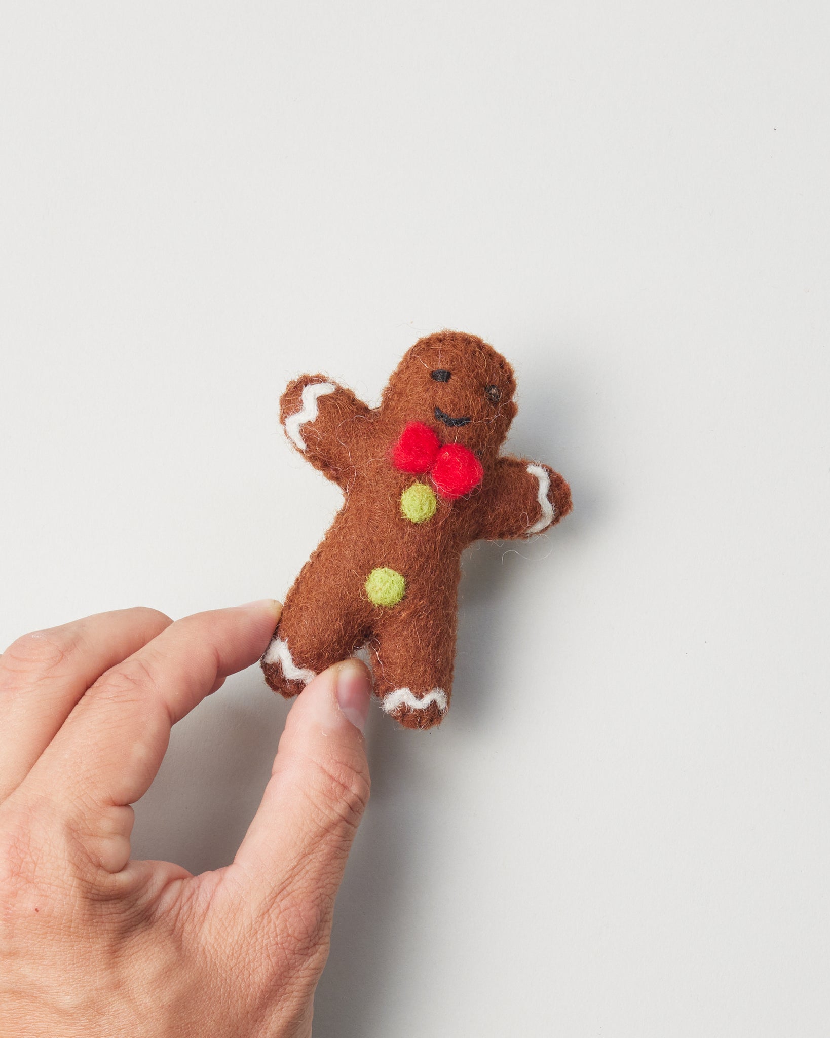 Felted Wool Gingerbread Cat Toy - GOOD FRIEND