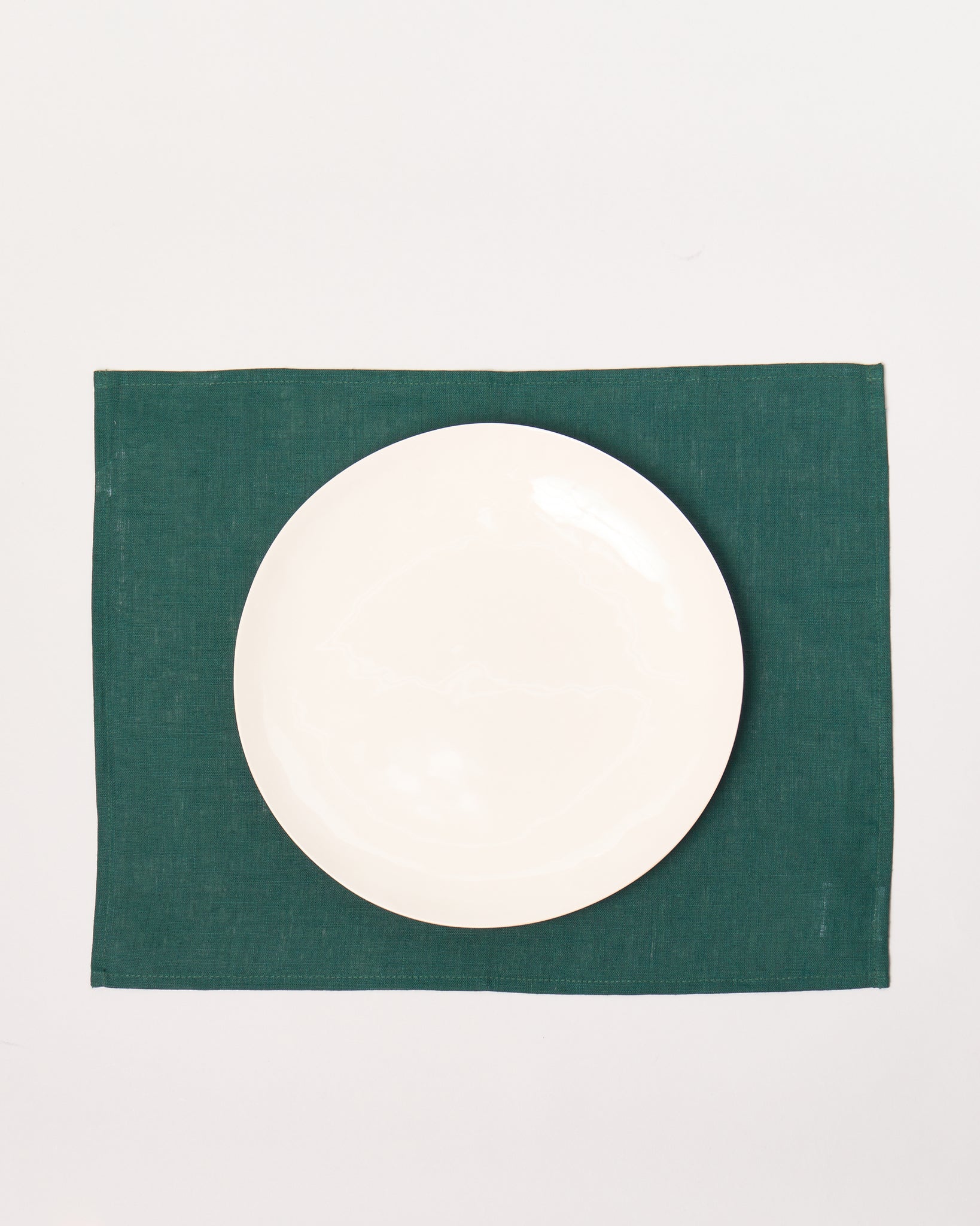 Linen Placemats in Green, Set of 4 - GOOD FRIEND