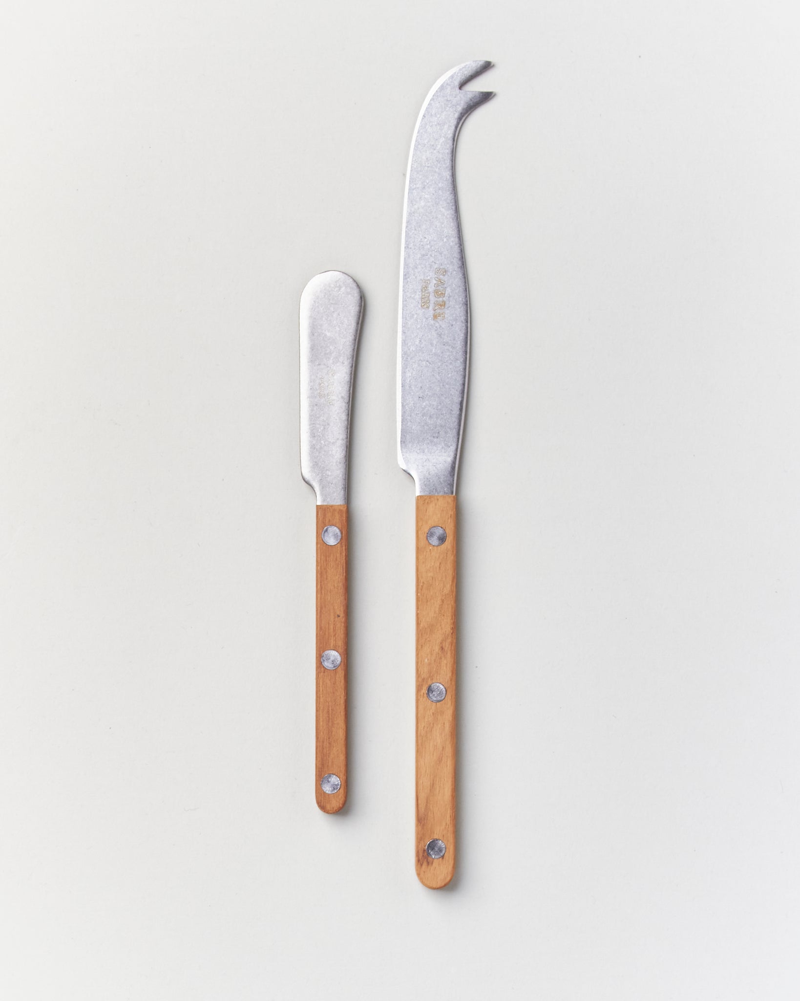 Teak Bistrot Cheese Knife and Spreader - GOOD FRIEND