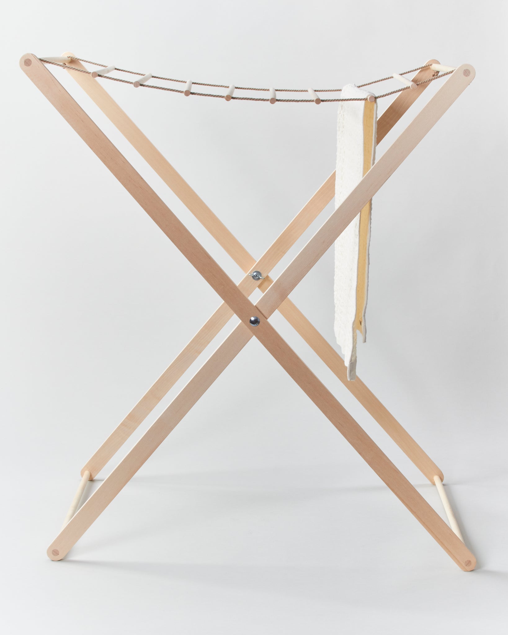 Wood Laundry Drying Rack - GOOD FRIEND